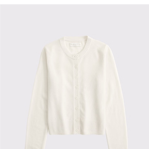 Cashmere crewneck cardigan - Picture 1 of 2